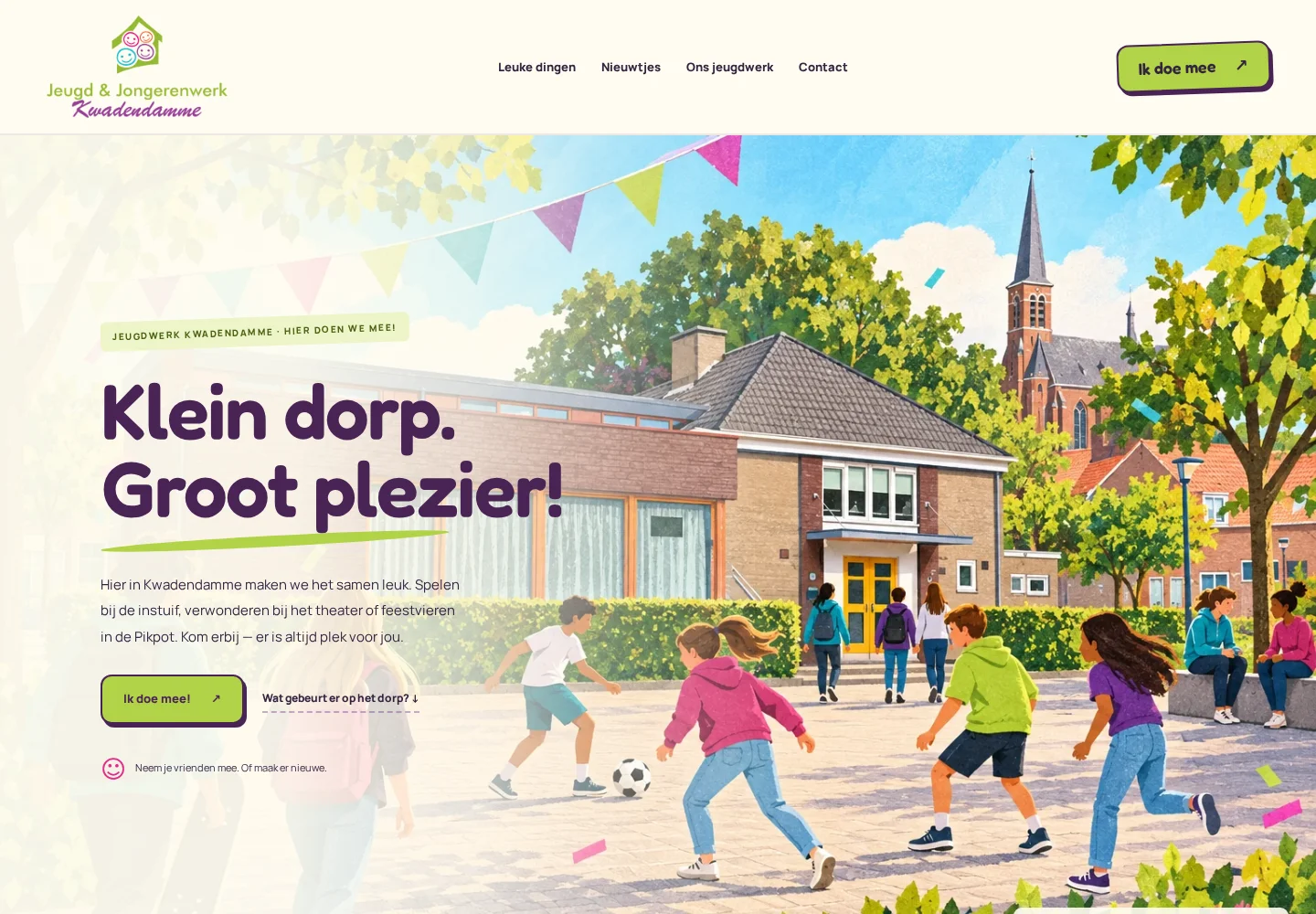 Schermbeeld van Jeugdwerk Kwadendamme